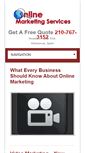 Mobile Screenshot of onlinemarketingservicesllc.com