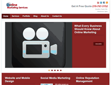 Tablet Screenshot of onlinemarketingservicesllc.com